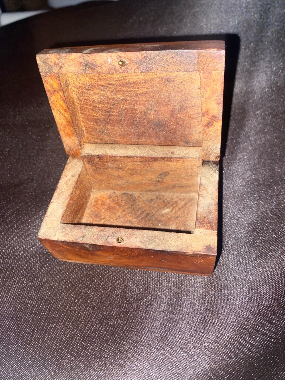Small vintage wooden trinket